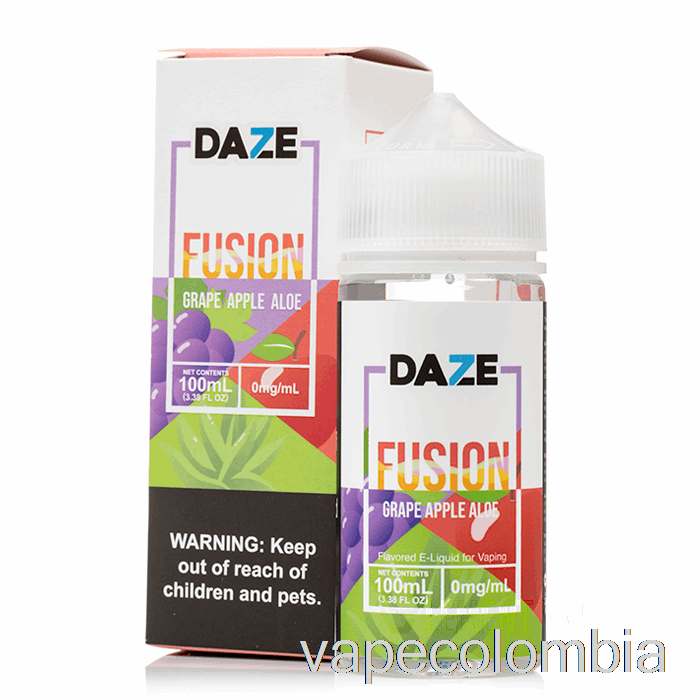 Vape Desechable Uva Manzana Aloe - 7 Daze Fusion - 100ml 3mg